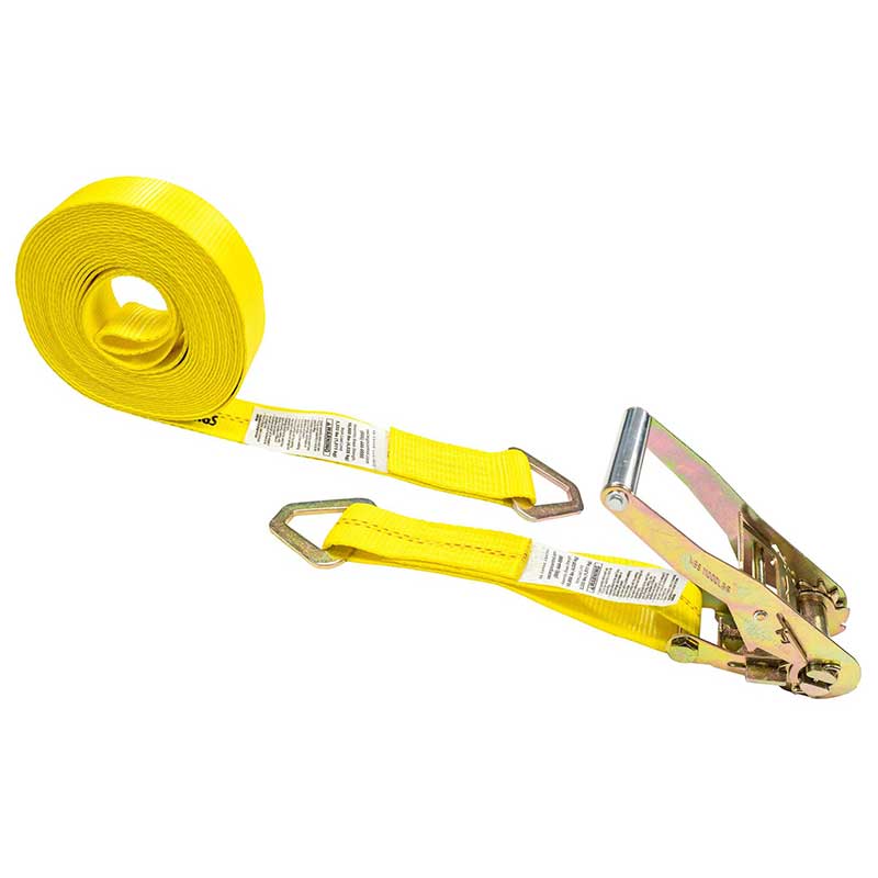 2 X 30' Tali Ratchet Kuning Kanthi D-Ring